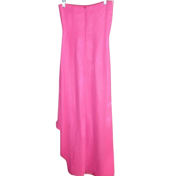 Women's Cache Formal Maxi Ball Gown/Prom Dress Sparkle Rouched Coral Size 2 - Picture 5 of 11